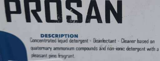 Prosan disinfectant cleaner 5litre