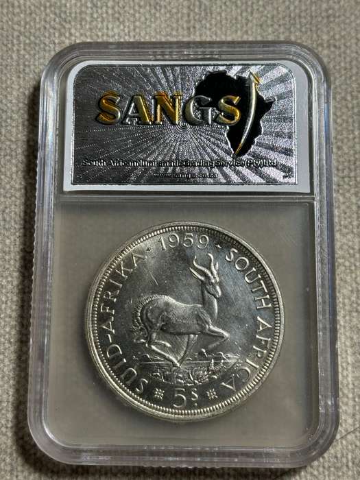 SOUTH AFRICA 1959 5 SHILLING