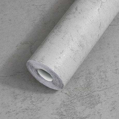 wallskin (Concrete Style) Self-Adhesive PVC 3D Wallpaper x 2 Rolls (12sqm)