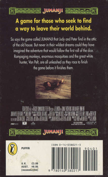 JUMANJI (Robin Williams) - by Todd Strasser - Paperback - NEW