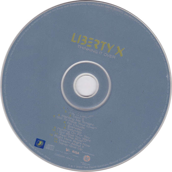 LIBERTY X - Thinking It Over - South African CD - CDDGR1542