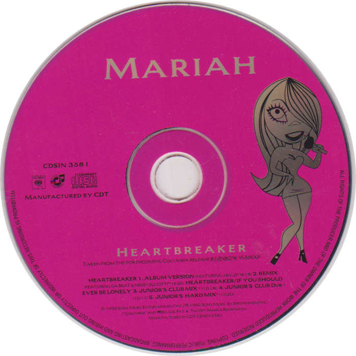 MARIAH CAREY - Heartbreaker - Out of Print South African CD - CDSIN358