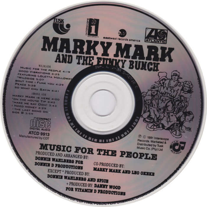 MARKY MARK AND THE FUNKY BUNCH - Music For The People - South African CD - ATCD9913