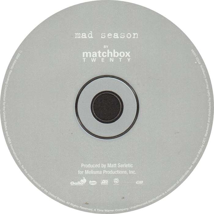 MATCHBOX TWENTY - Mad Season - Out of Print South African CD - ATCD10094