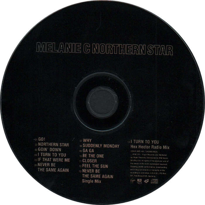 MELANIE C - Northern Star - South African CD - CDVIR(WF)493