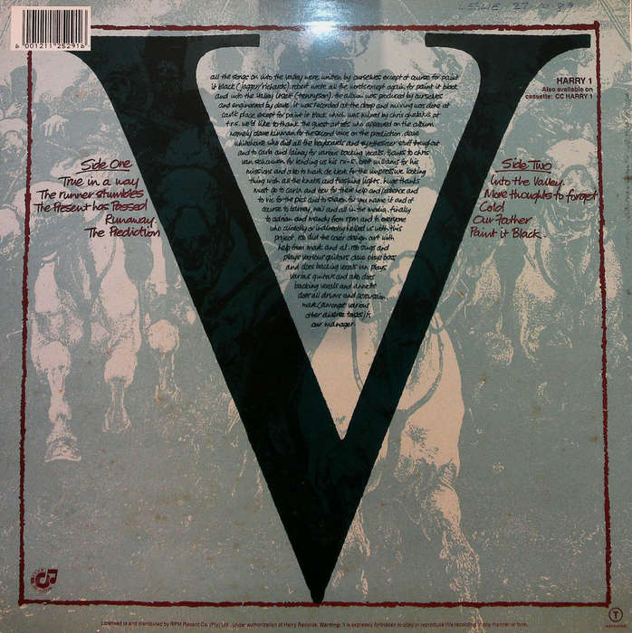 NO FRIENDS OF HARRY - Into The Valley - South African Vinyl - HARRY1