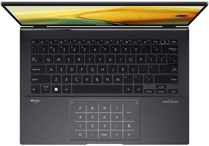 ASUS Zenbook 14 AMD Ryzen 7 7730U 8GB LPDDR4X 512GB SSD 2.8K 90hz OLED WIN 11 Home 14 Inch Laptop