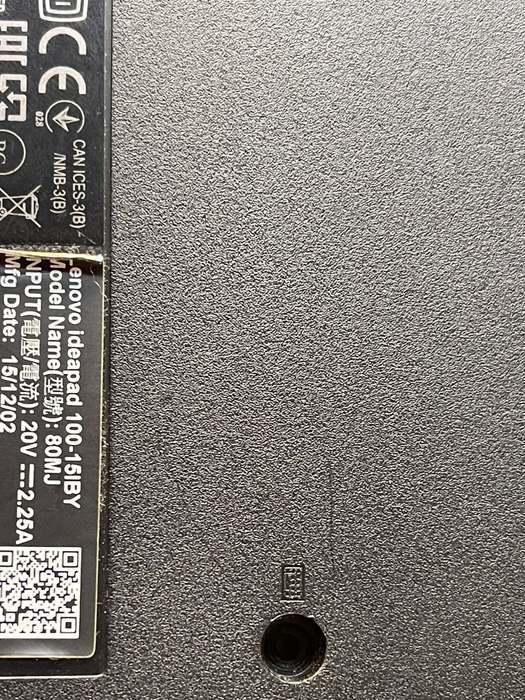 LENOVO IDEAPAD 100-15IBY Bottom base cover