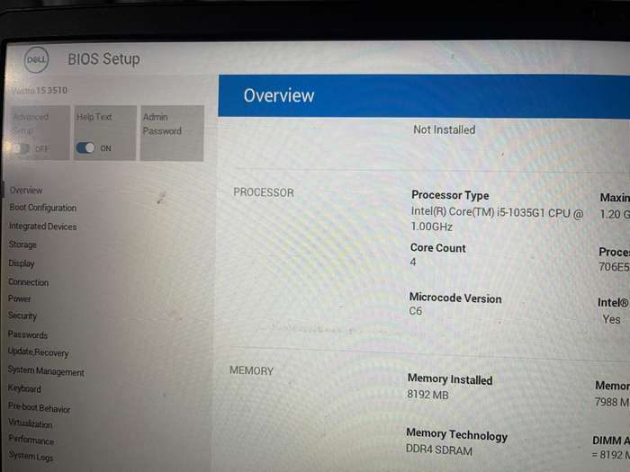 DELL VOSTRO 15 3510 MOTHERBOARD (10th Gen Intel Core i5-1035G1)