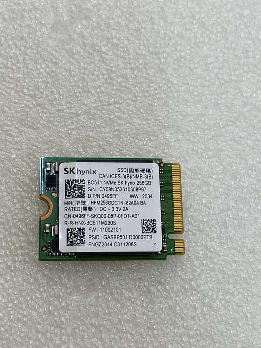 SK HYNIX BC511 M.2 2230 PCIe GEN3X4 NVMe 256GB SSD