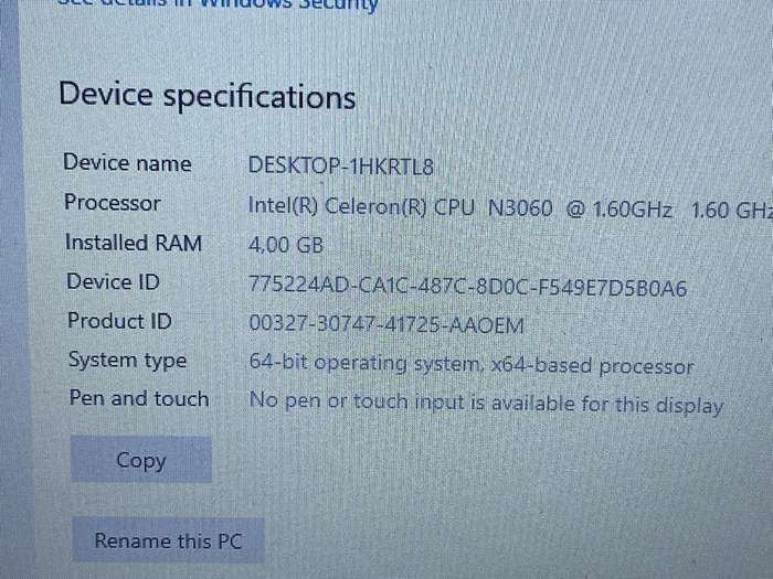 HP 15-ra0xx NOTEBOOK | INTEL CELERON N3060 | 4GB RAM  | 500GB HDD | 15.6` LED | WIN10 HOME