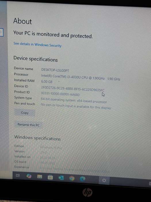 HP PAVILION 15 | INTEL CORE i3-4030U | 6GB RAM | 1TB SSHD | 15.6 FHD | WIN10