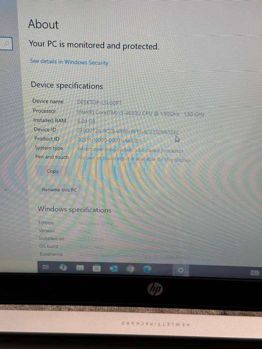 HP PAVILION 15 | INTEL CORE i3-4030U | 6GB RAM | 1TB SSHD | 15.6 FHD | WIN10