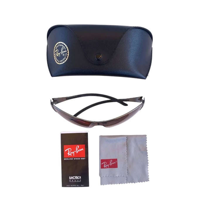 Ray-Ban Sunglasses  Brown Lens / Metal Frame