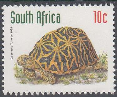 RSA 1998 REDRAWN 6th DEFINITIVE THREATENED FAUNA 10c MNH (SACC1157)