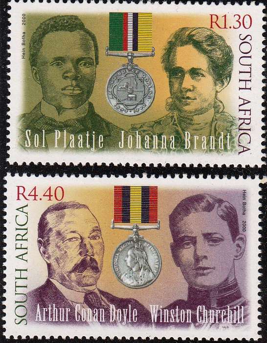 RSA 2000: ANGLO-BOER/ SA WAR WRITERS FULL SET MNH (SACC 1291-1292)