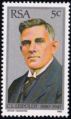 RSA 1980: TRIBUTE TO C LOUIS LEIPOLDT 5c MNH (SACC 483)