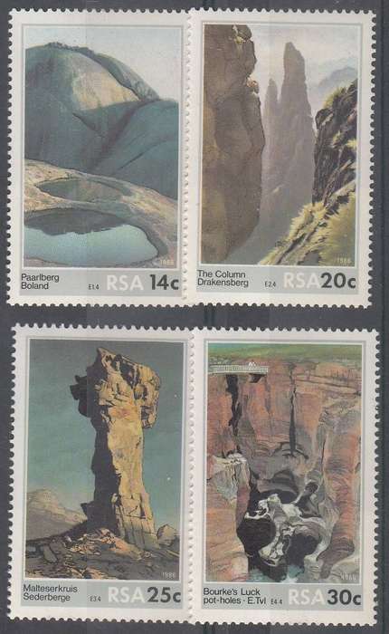 RSA 1986: SCENIC BEAUTY FULL SET OF 4 MNH (SACC 616-619)
