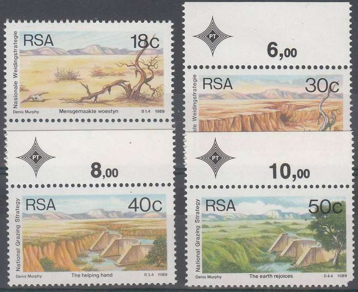 RSA 1989:NATIONAL GRAZING STRATEGY FULL SET OF 4 MNH (SACC 696-699)