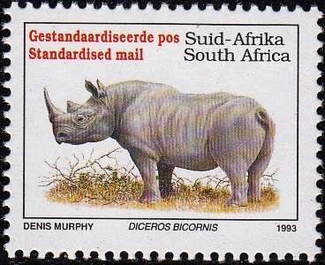 RSA 1996 6th DEFINITIVE ISSUE ENDANGERED FAUNA standard mail MNH (SACC831d)