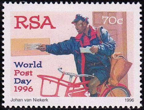RSA 1996: WORLD POST DAY MNH (SACC 980)