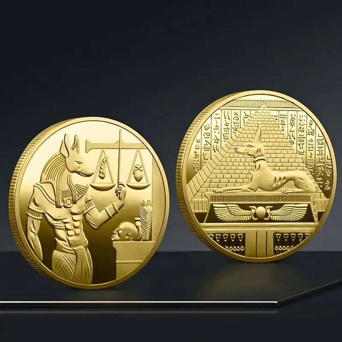 Ancient Egyptian Anubis commemorative novelty coin-(40mm)