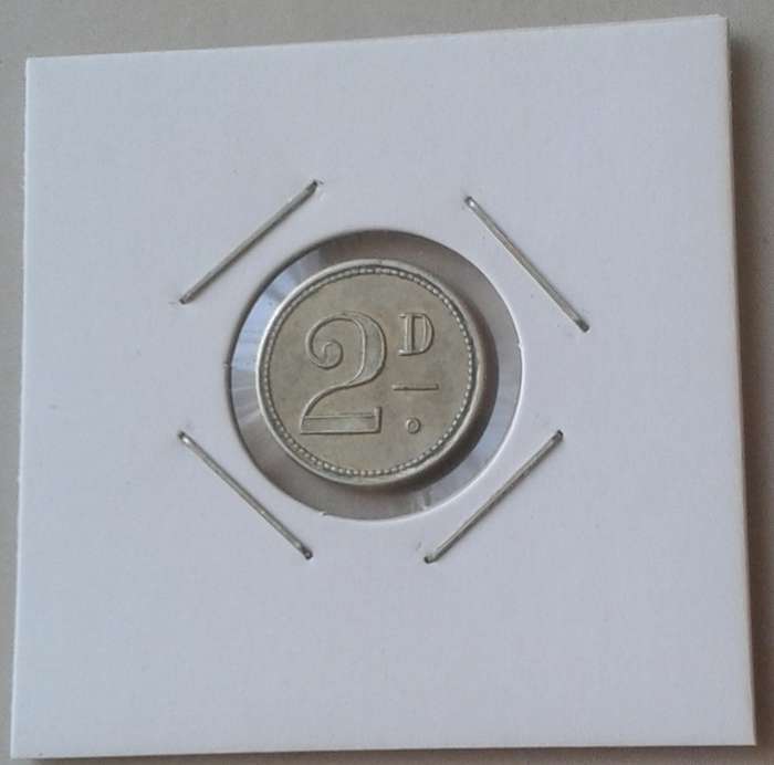 Scarce Union Steam Ship Company Limited Southampton 2D token
