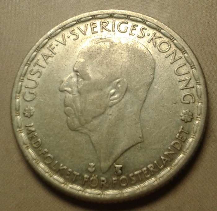 1949 Sweden silver 1 Krona.