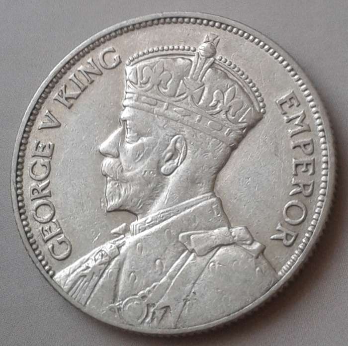 1934 Southern Rhodesia sterling silver 2 Shillings (lower mintage)