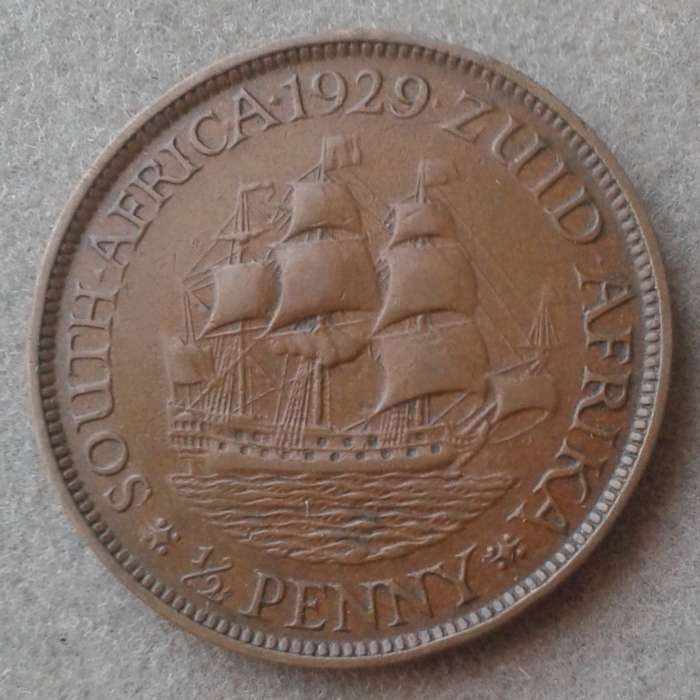 1929 Union 1/2 penny