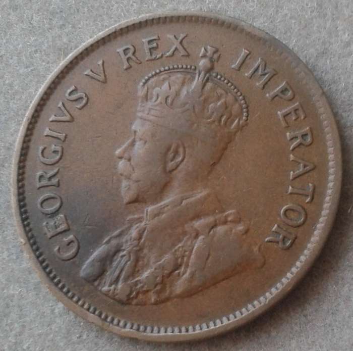 1929 Union 1/2 penny