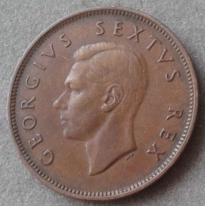 1948 Union 1/2 penny