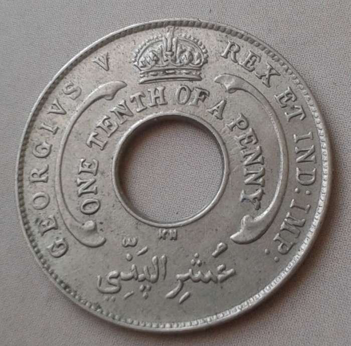 1920 British West Africa one tenth of a penny