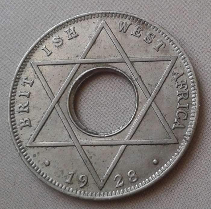 Nice 1928 British West Africa one tenth of a penny