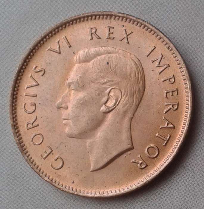 1946 Union 1/4 penny in lustrous unc red