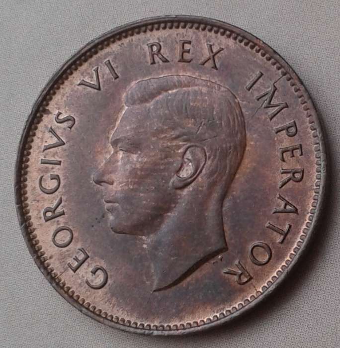 Uncirculated 1947 union 1/4 penny