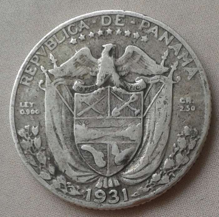 1931 Panama silver 1/10 Balboa