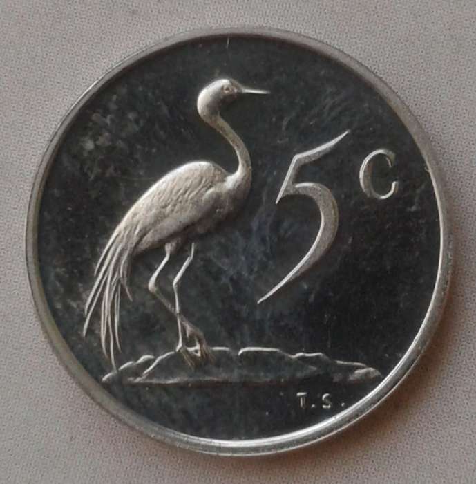 1970 Republic proof nickel 5c