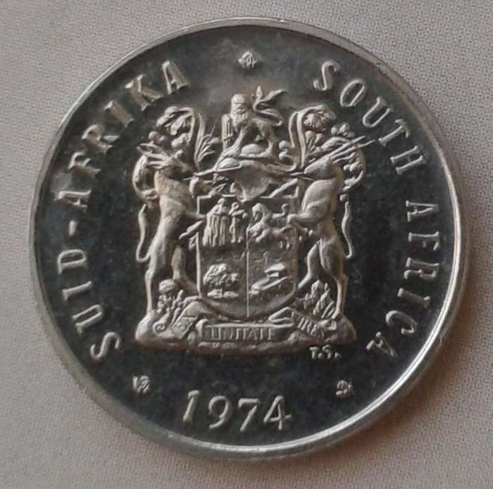 1974 Republic proof nickel 5c