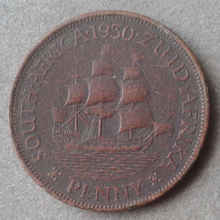 Scarcer 1930 union fibre penny
