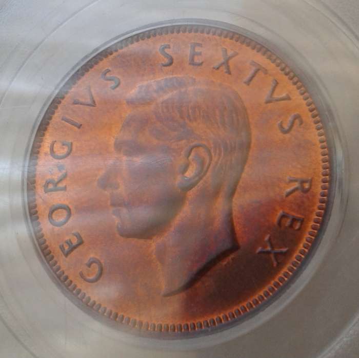 Nice 1952 union proof 1/2 penny PCGS PR65 RB