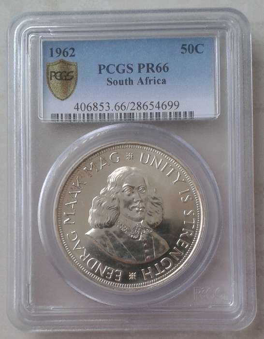 1962 Republic proof silver 50c PCGS PR66 (low mintage)
