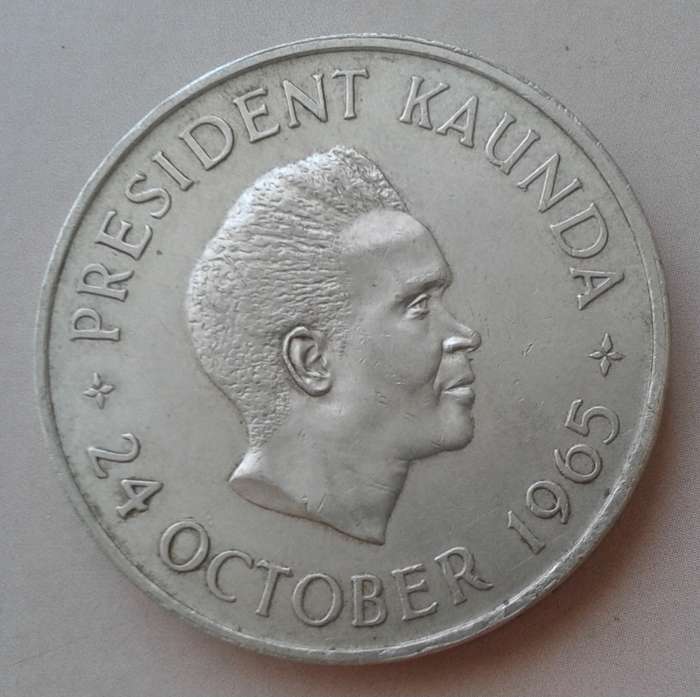 1965 Zambia 5 Shillings (low mintage)