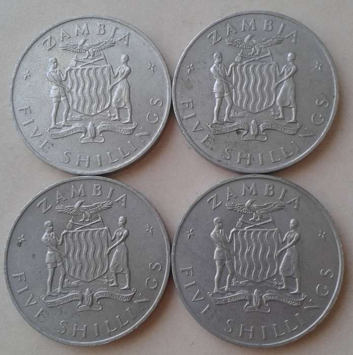 1965 Zambia 5 Shillings (mintage only 10000)