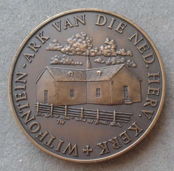 1986 Centenary of the Arc van die Nederduitsch Hervormde Kerk bronze medal