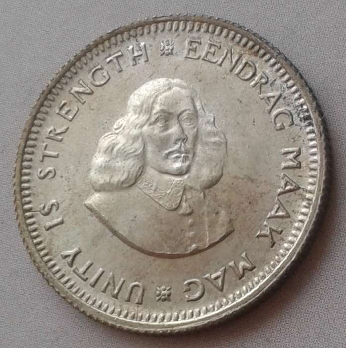 1962 Republic uncirculated silver 5c