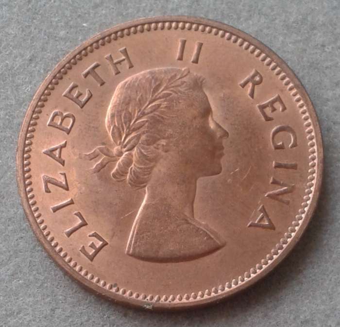 Union 1960 uncirculated 1/2 Penny