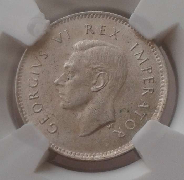 1946 Union silver tickey SANGS MS62