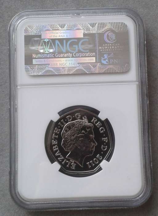 2011 Great Britain 50 Pence NGC MS65 (Olympics - Modern Pentathlon)