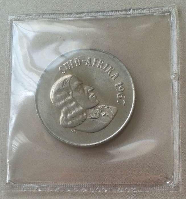 1967 Afrikaans uncirculated nickel 10c (low mintage)
